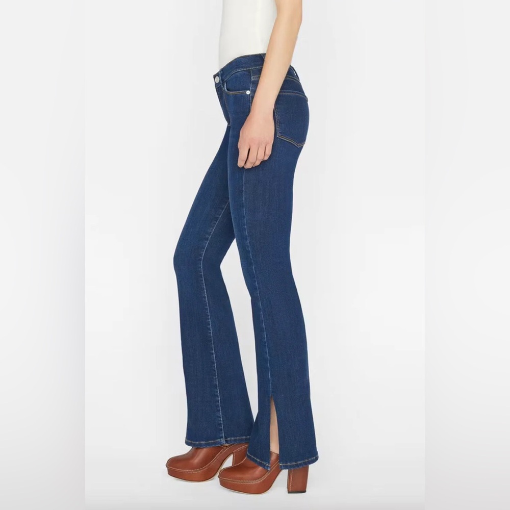 Frame Le Mini Boot Split‎ Hem Jeans Majesty Dark Wash 25